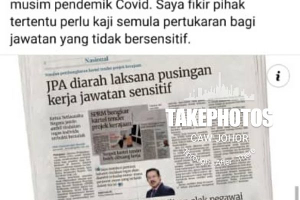 Keratan Akhbar Perlu dikaji Semula Pada Jawatan Bawahan